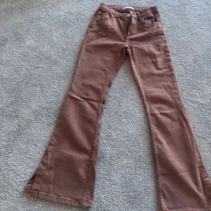 Brown flared jeans